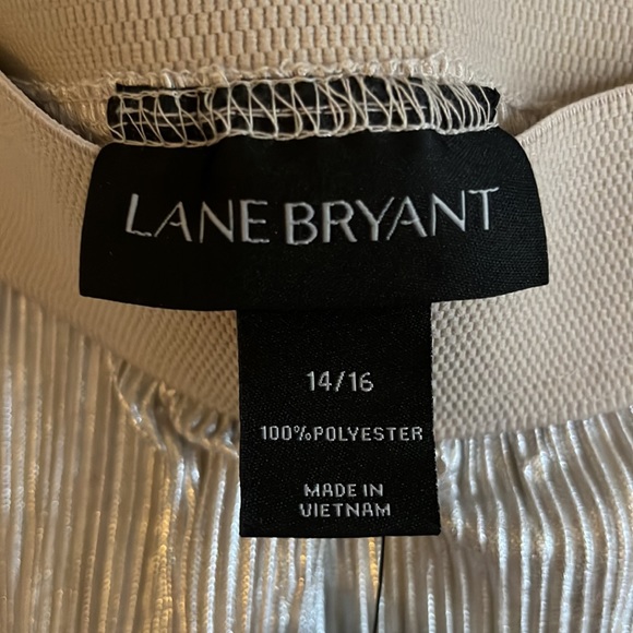 Lane Bryant Gold Shimmer Pleated Maxi Skirt 14/16 - Picture 4 of 6